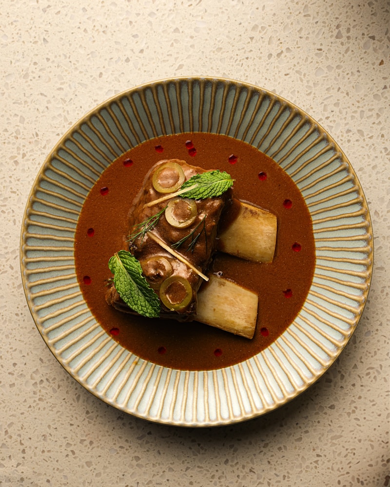 Beautifully plated gourmet dish