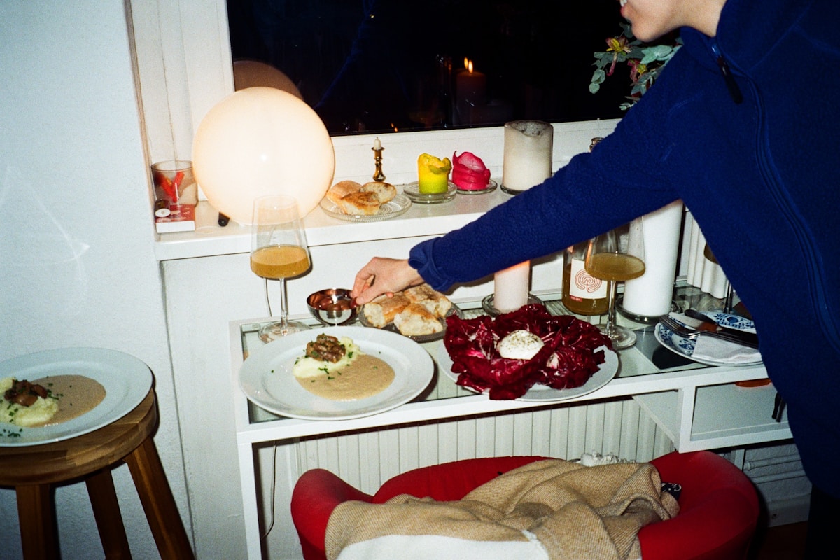 Elegant private dining room with candles